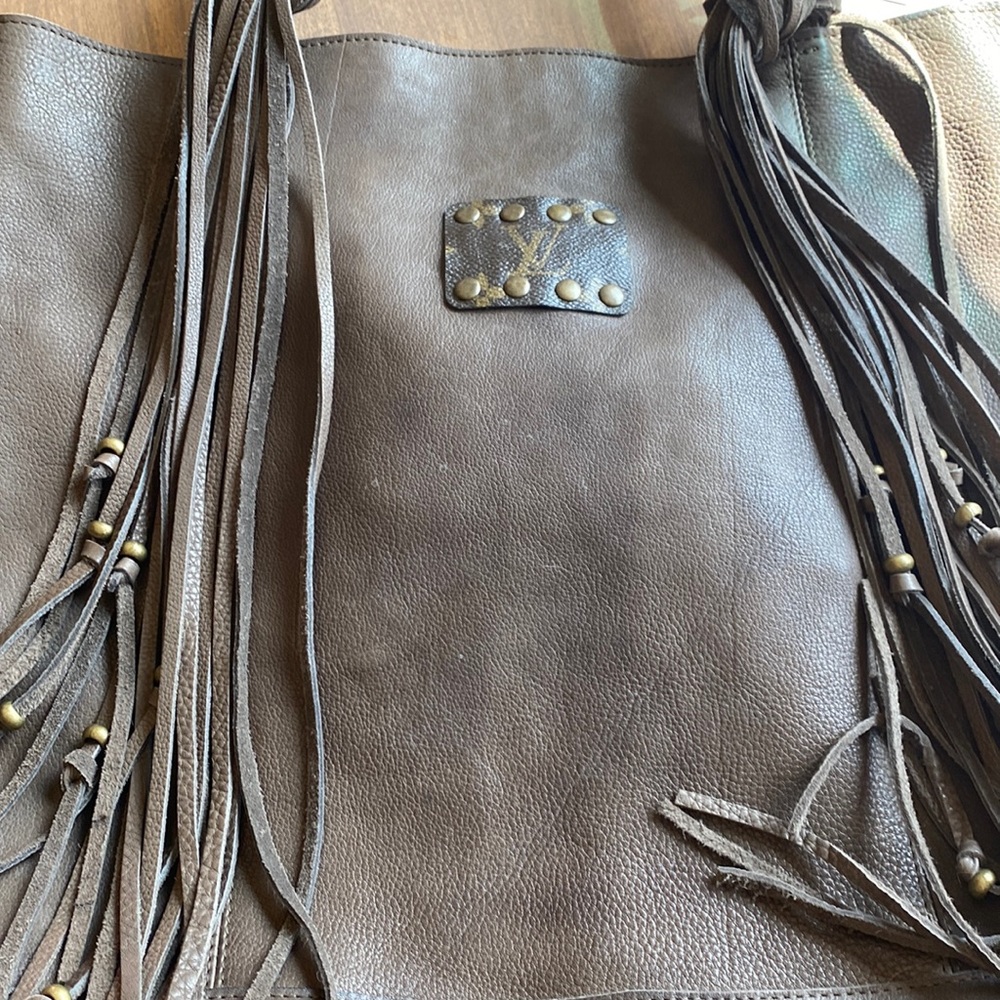 Leather Fringe Tote